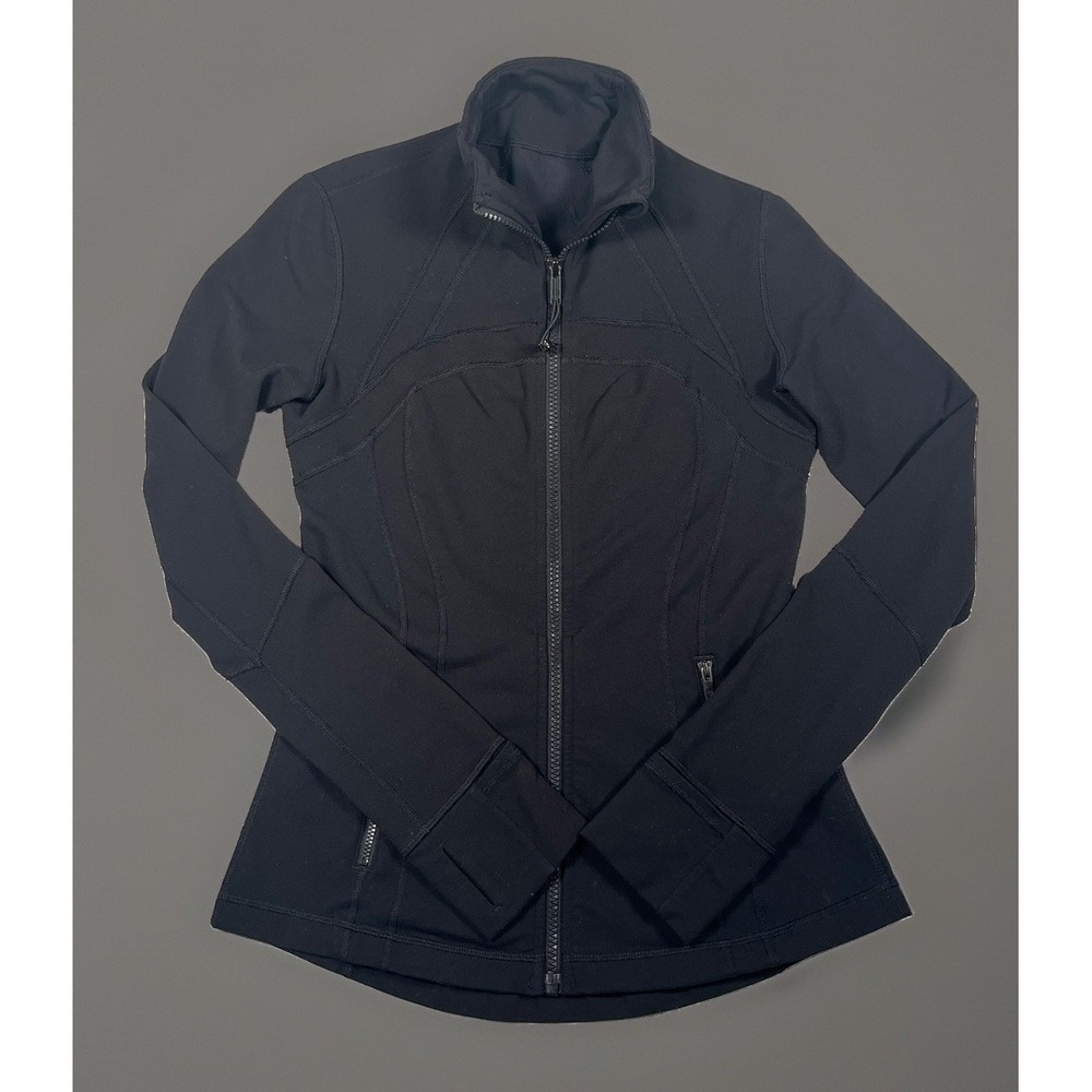 Lululemon Women Define Jacket Luon Full Zip Activewear Running Black Size 6